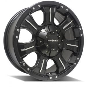 SPYDER SP-06 Satin Black with Milled Pinstripe